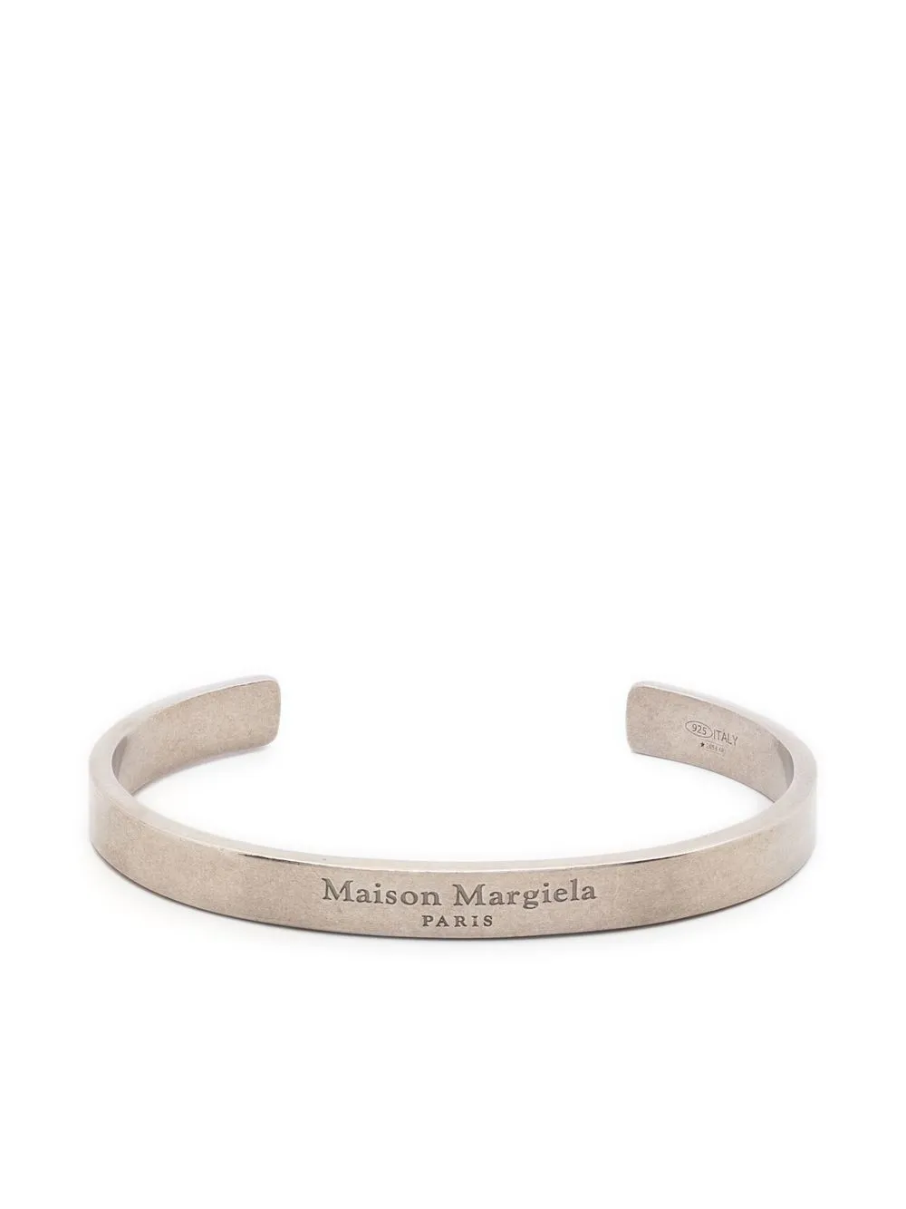

Браслет-кафф с логотипом MAISON MARGIELA, серебяный
