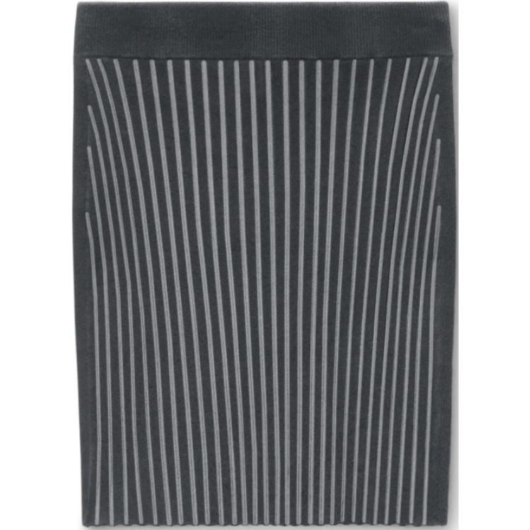 

Рибановая вязаная мини-юбка Alexander Wang, серый