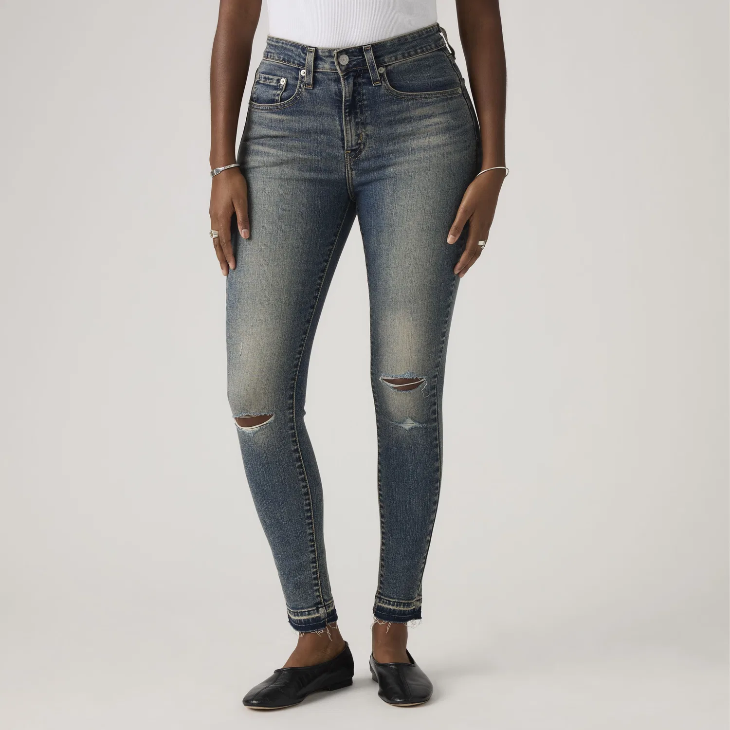 721 Джинсы-скинни с высокой посадкой для женщин Levi's, Medium Wash — фото 2