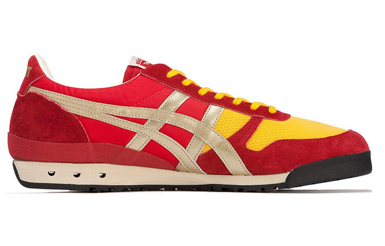 Кроссовки Ultimate 81 Lifestyle унисекс с низким верхом красного/желтого/коричневого цвета Onitsuka Tiger — фото 2