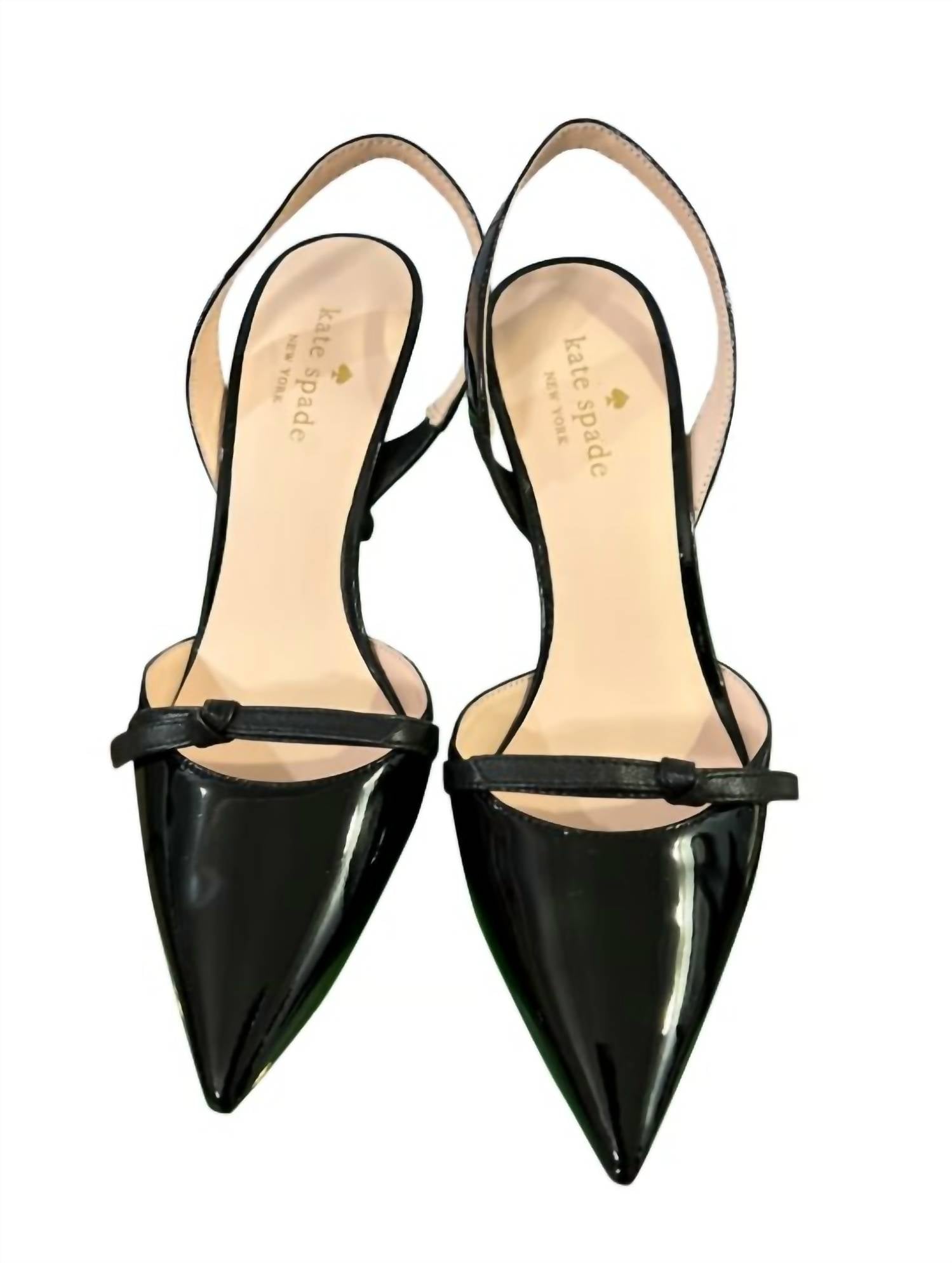 Женские туфли Sibelle Patent на каблуках из черного лака Kate Spade — фото 2