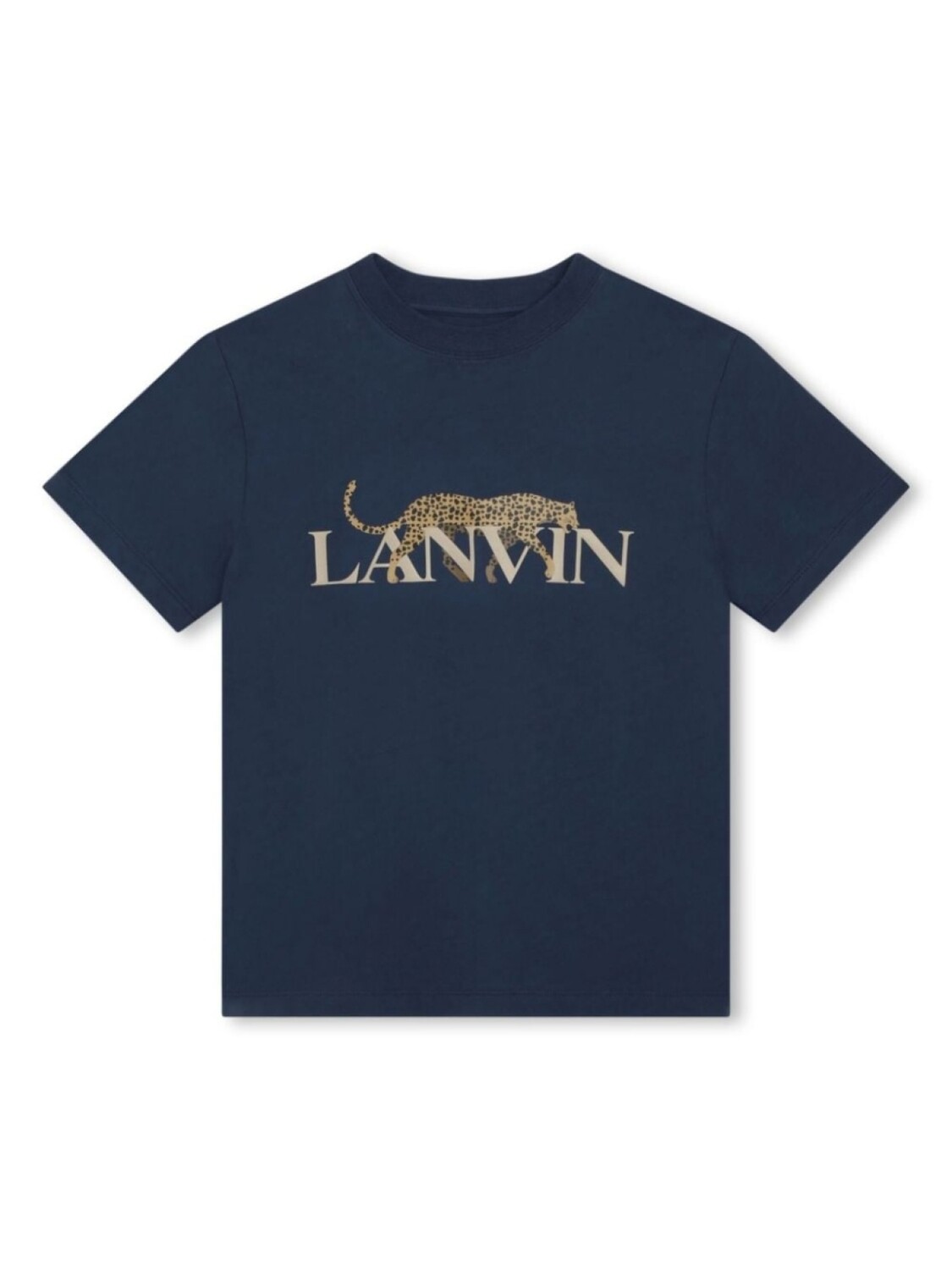 

Lanvin Enfant футболка с леопардовым принтом, синий