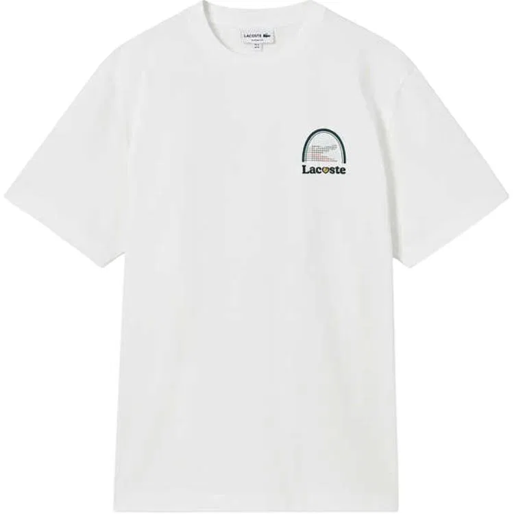 Футболка мужская 70V/Ecru с круглым вырезом LACOSTE