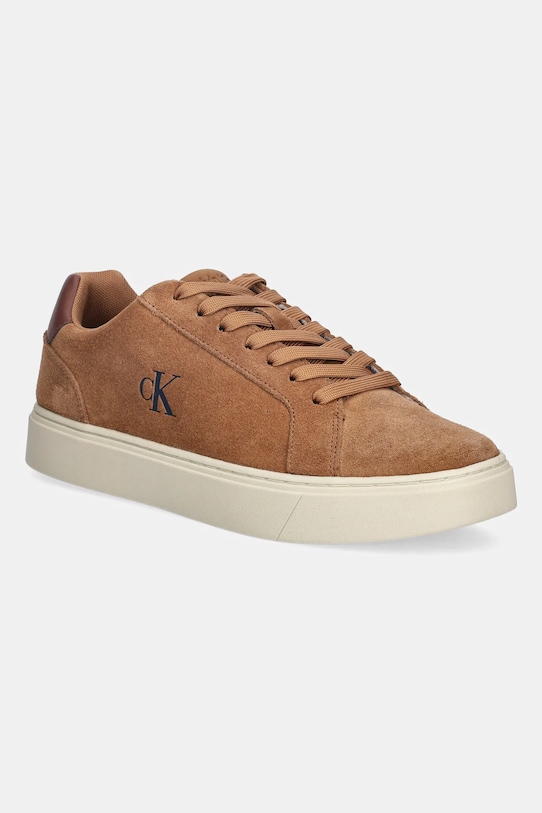 

Замшевые кроссовки CLASSIC CUPSOLE LACEUP SU Calvin Klein, коричневый