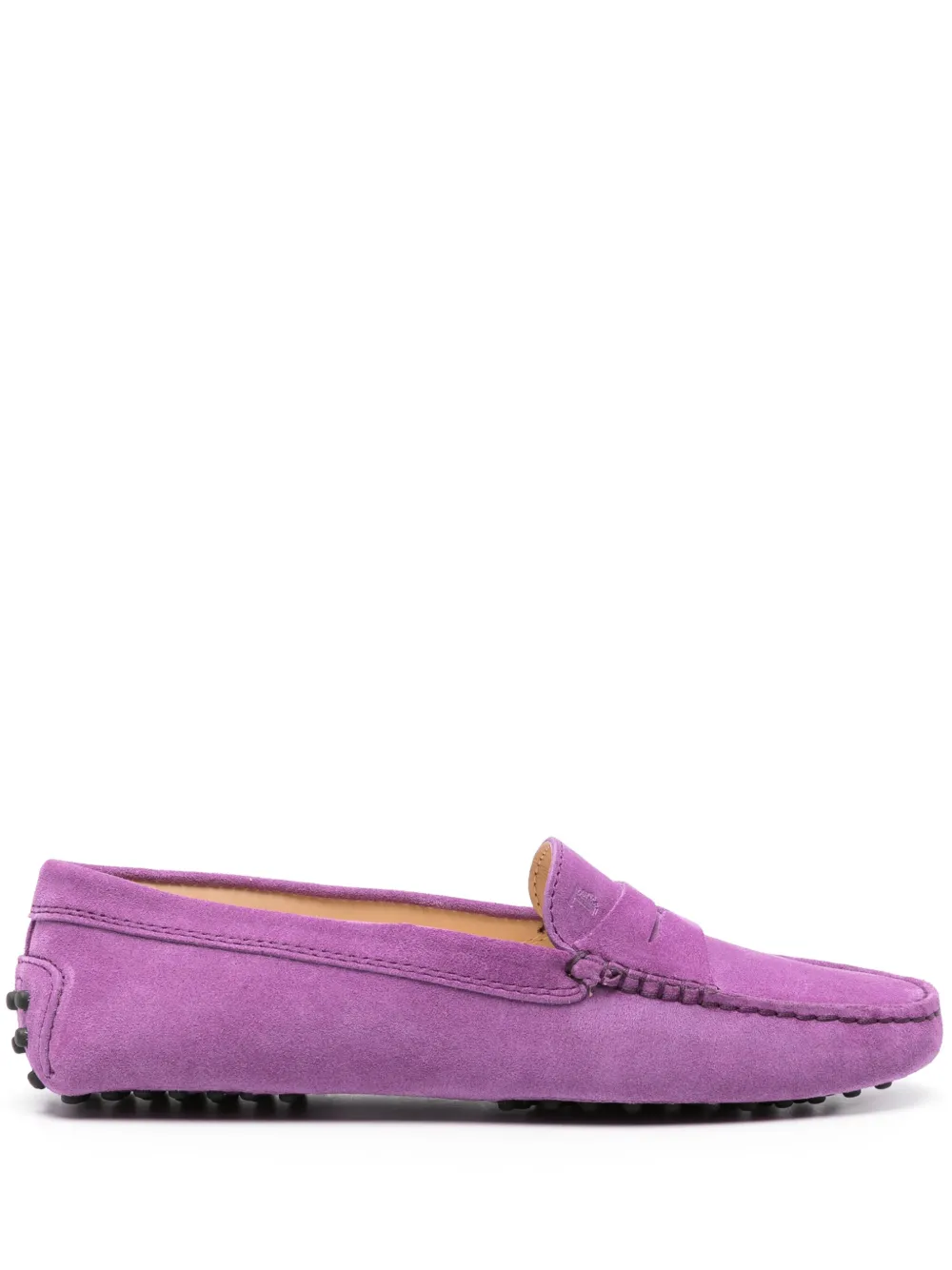 Замшевые пенни-лоферы TOD'S, фиолетовый