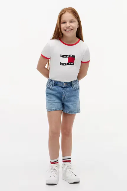 Футболка хлопковая ringer Tommy Hilfiger, белый — фото 4