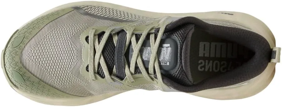 Мужские кроссовки для бега по пересеченной местности PUMA Voyage Nitro 3 Trail - зеленые, белый/серый — фото 4