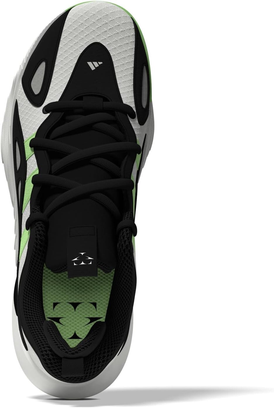 Кроссовки adidas Trae Unlimited 2, цвет Cloud White/Green Spark/Off-White — фото 2