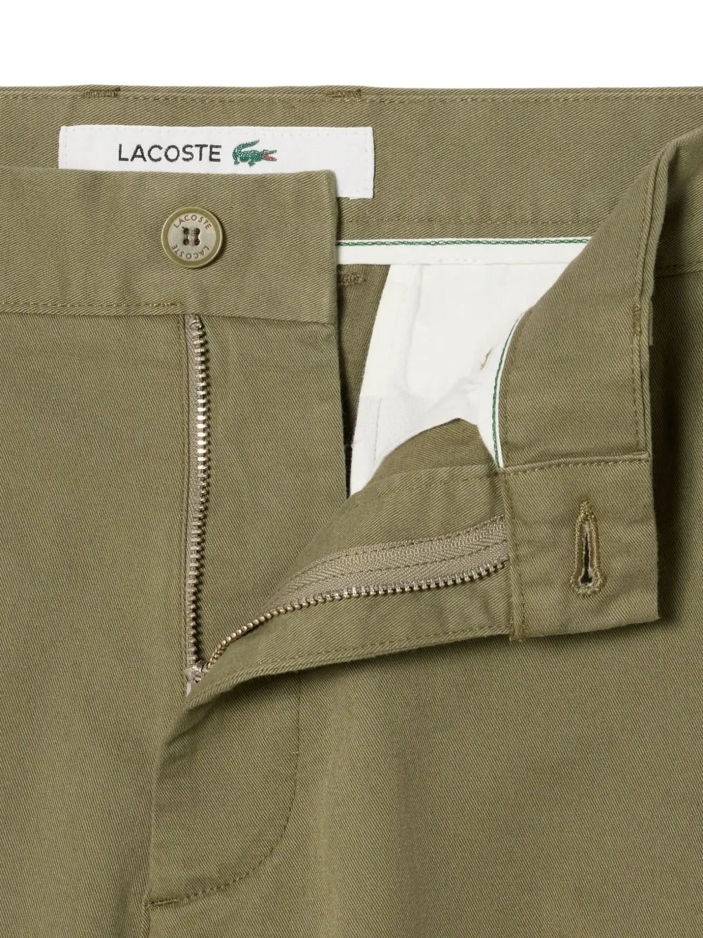 Брюки на пуговицах Lacoste, зеленый — фото 4