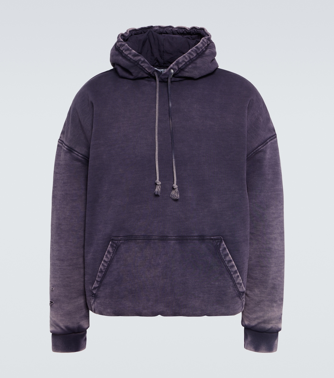 

Хлопковый джерси худи Loewe, Washed Indigo