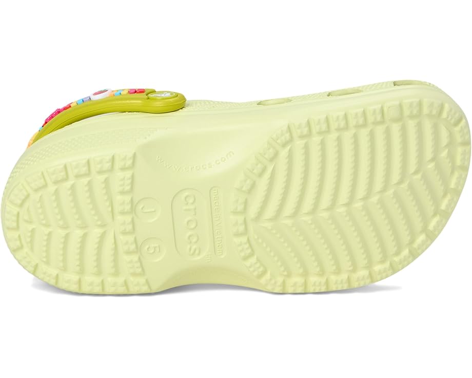 Сабо Crocs Kids Classic Clogs with Jibbitz Shoe Charms, цвет Frothy Green — фото 3