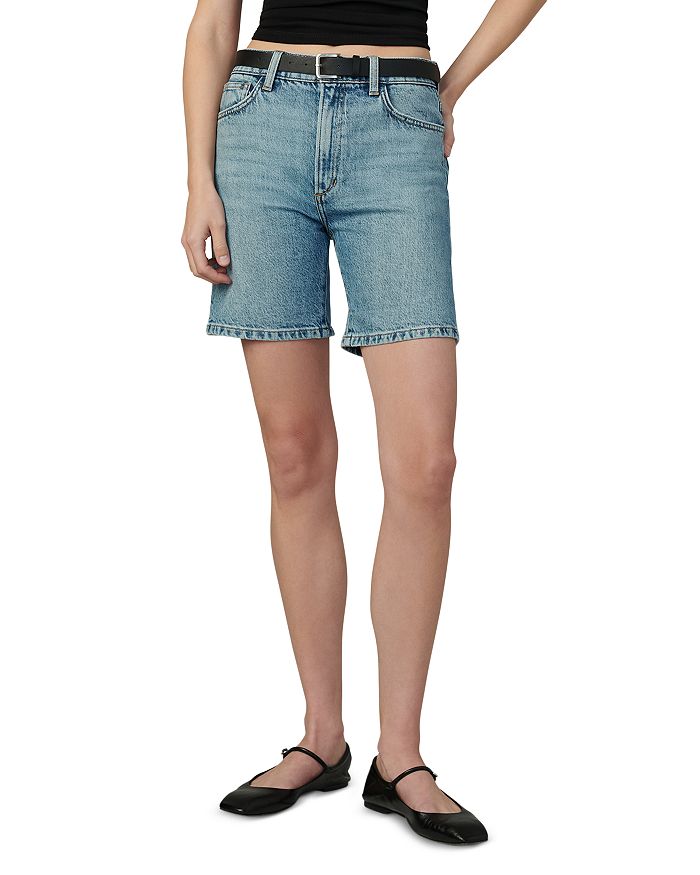 

Джинсовые шорты с высокой посадкой Joey Joe's Jeans, синий