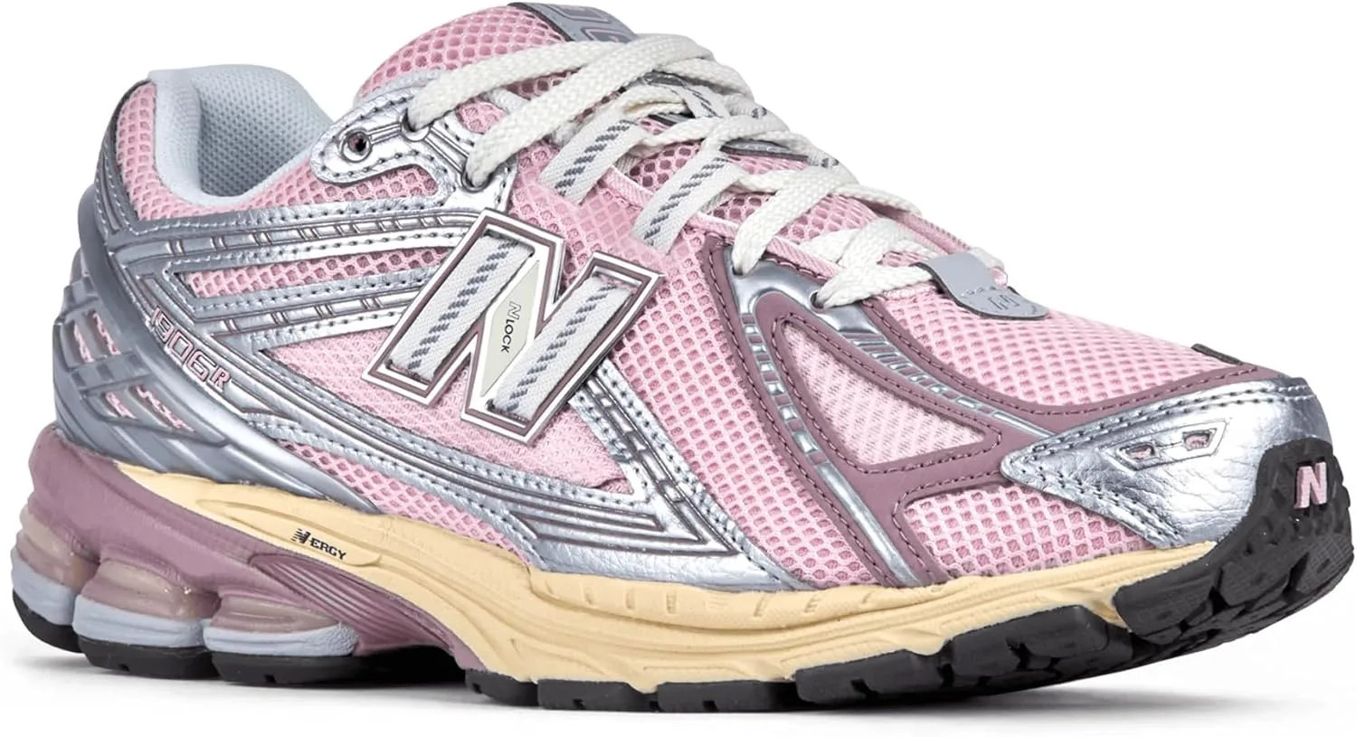 Кроссовки New Balance 1906 унисекс, розовый/серый/жемчужный — фото 2