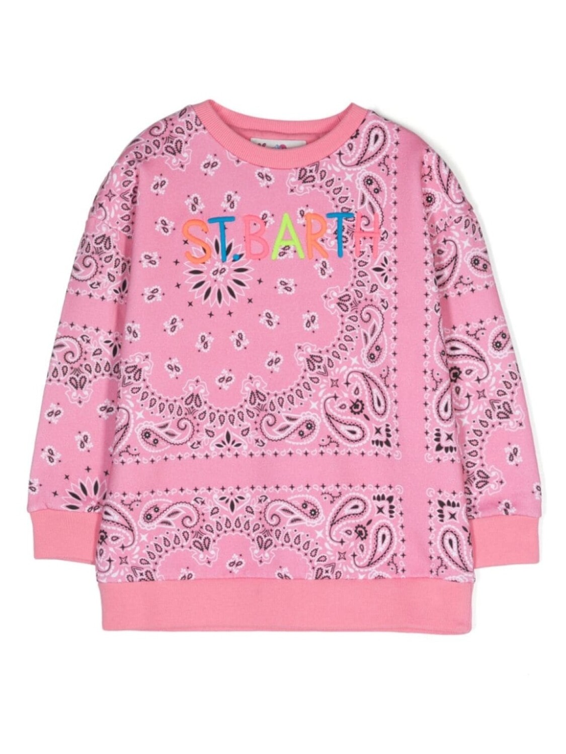 

MC2 Saint Barth Kids толстовка Briony с принтом, розовый