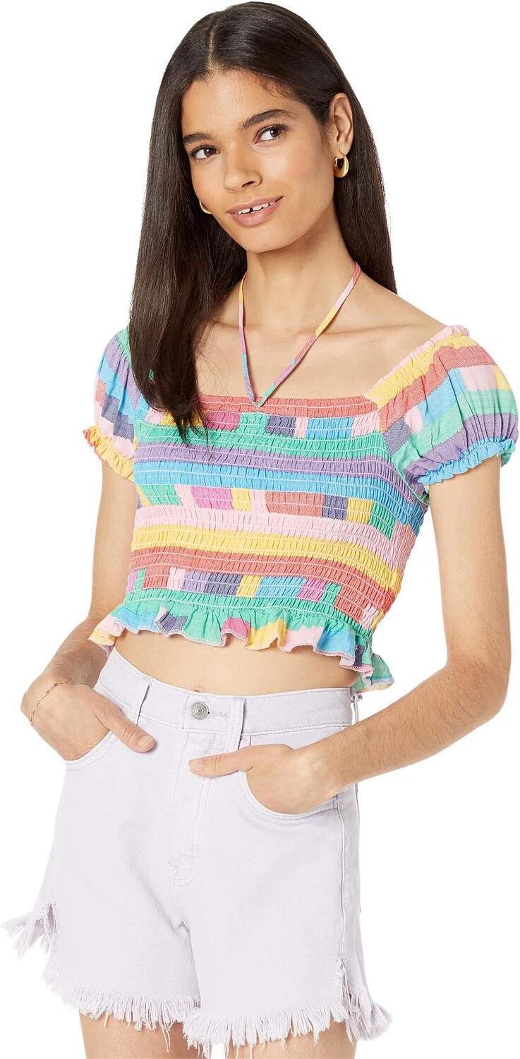 

Топ BCBGeneration Smocked Top V1VX1T29, цвет Playful Stripe
