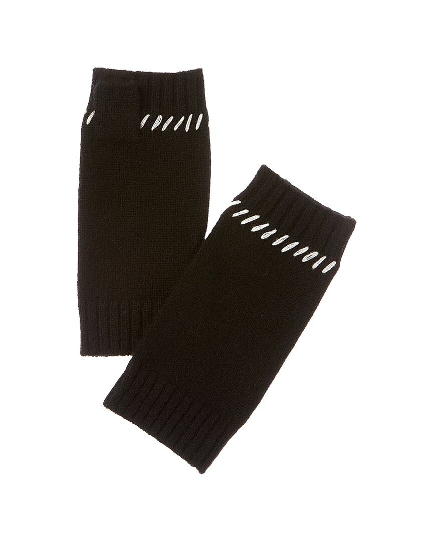

Перчатки без пальцев Forte Cashmere Contrast Edge Detail Cashmere, черный
