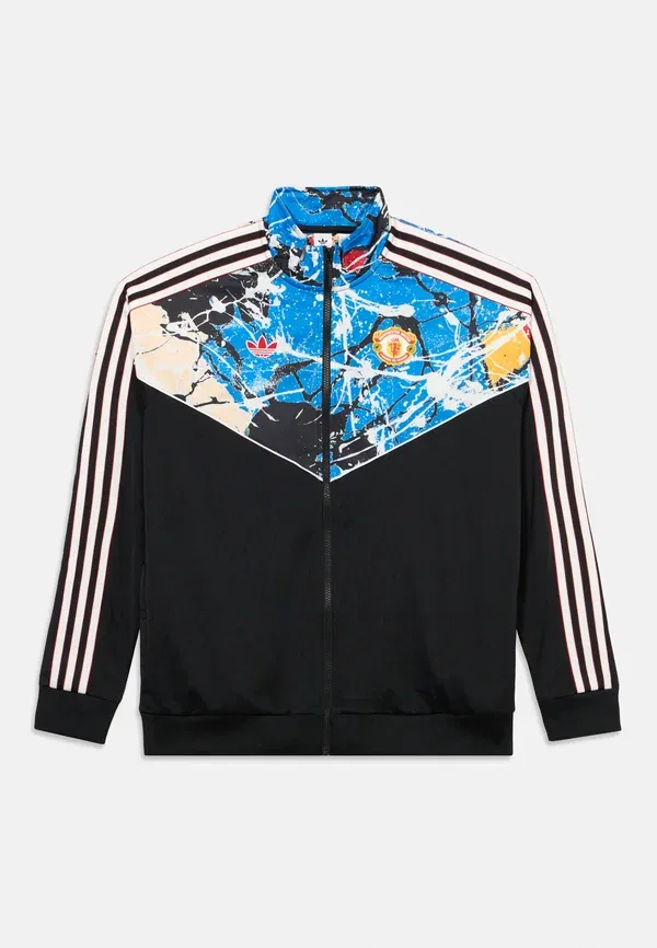 Толстовка Manchester United Stone Roses Track Club Wear Adidas Originals, черный/мультиколор — фото 3