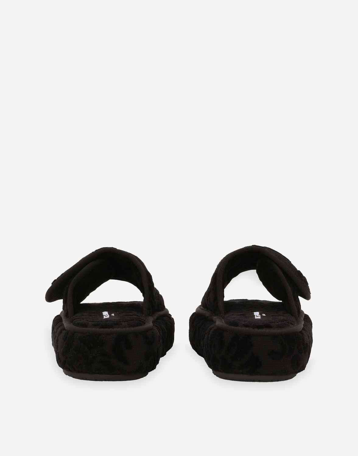 Тапочки из махрового хлопка на платформе Dolce & Gabbana, мультиколор — фото 3