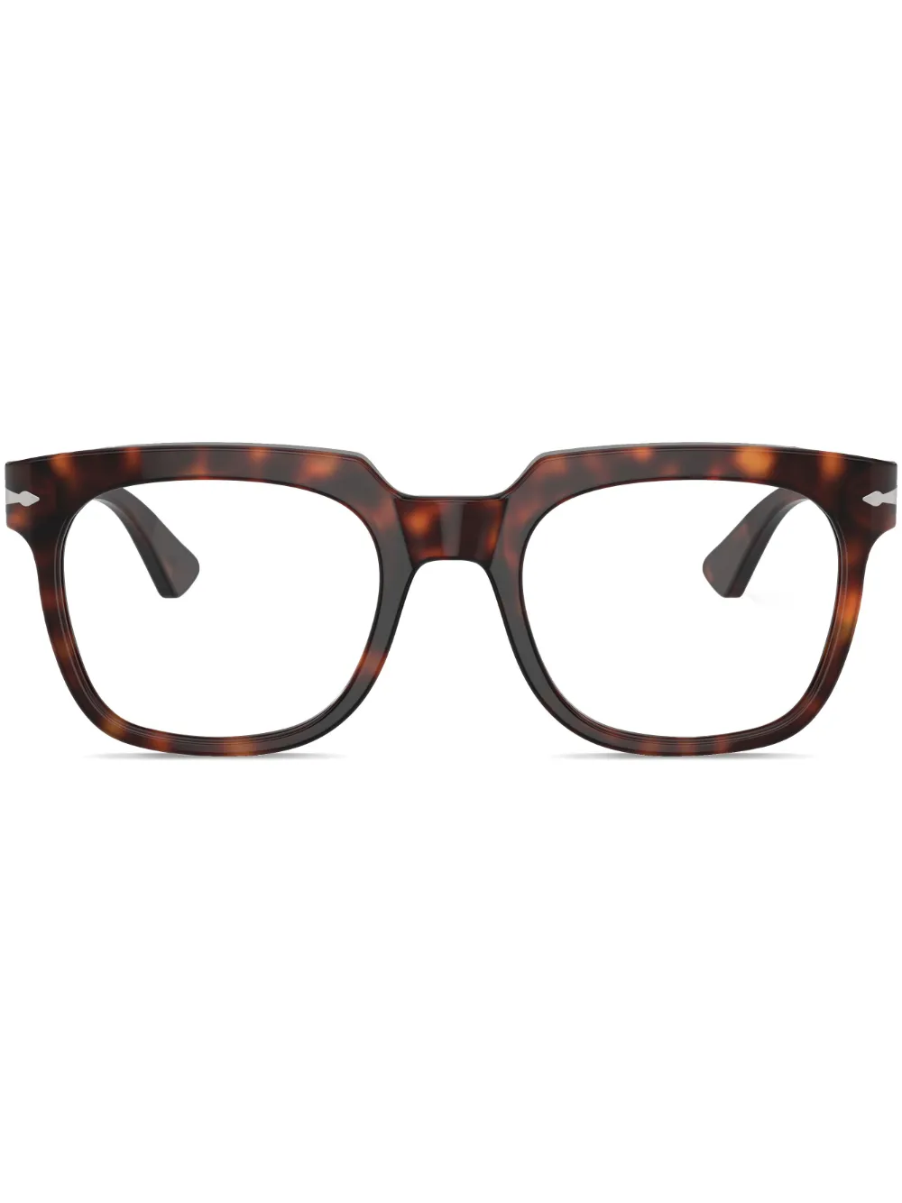 

Очки в квадратной оправе с эффектом черепахового панциря Persol, зеленый