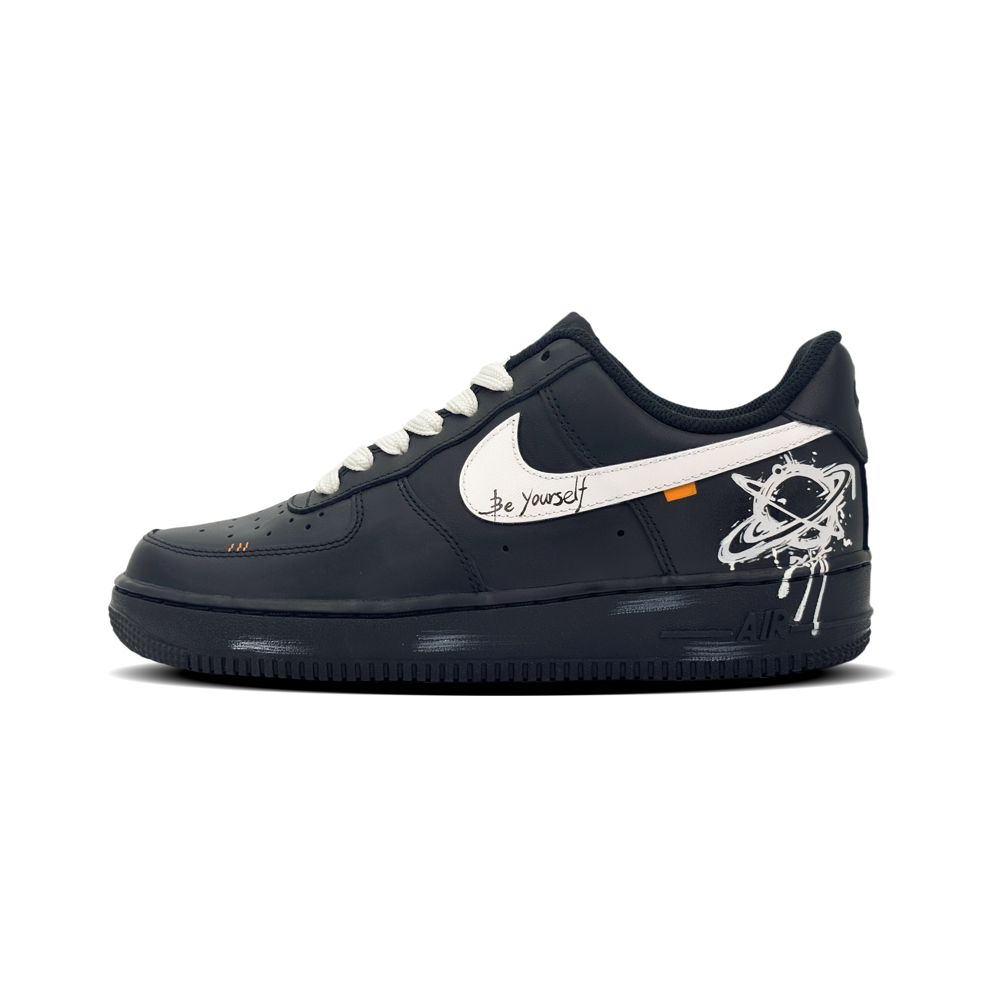 

Nike Кроссовки Air Force 1 для скейтбординга, износостойкие, низкие, мужские, черно-белые