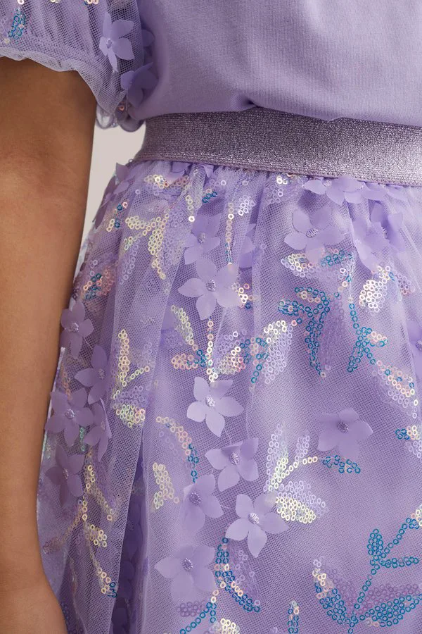 Юбка а-силуэта We Fashion, Lilac — фото 4