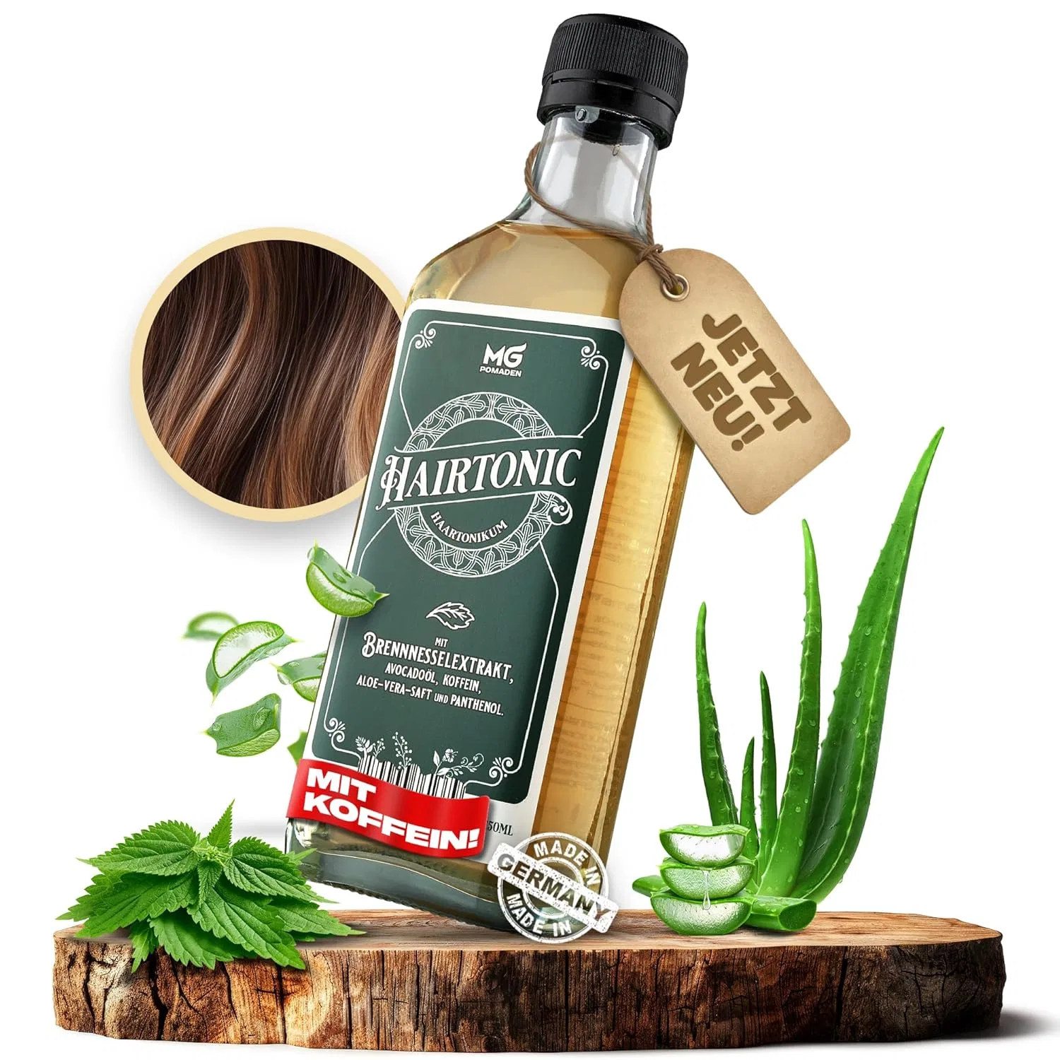Тоник для волос Hairtonic с кофеином и экстрактом крапивы Mg Pomaden