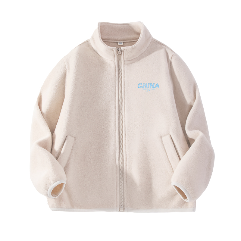 

Детская флисовая куртка Stand Collar Moderate WARRIOR, бежевый оранжевый/h синий letter k