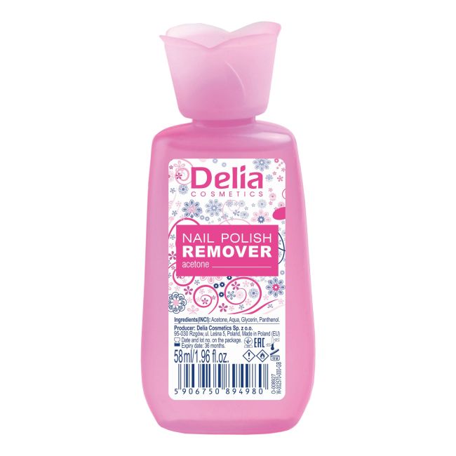 

Жидкость для снятия лака с ацетоном Delia, 58 мл
