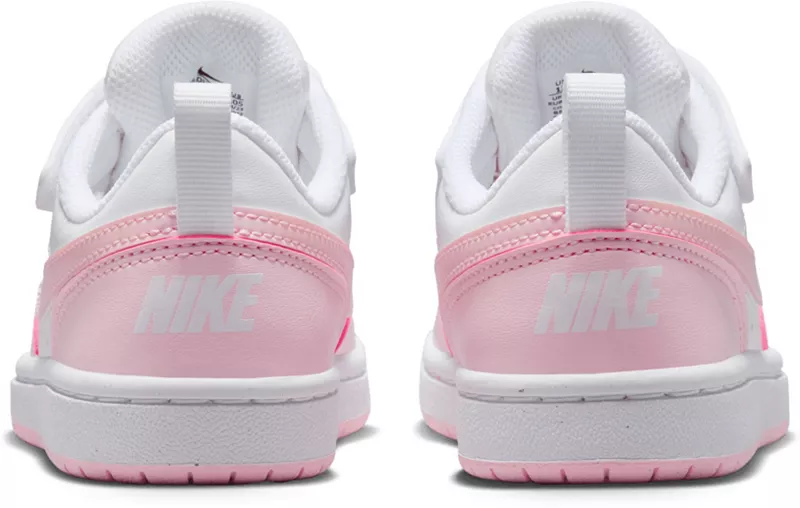 Детские кроссовки Nike для дошкольников Court Borough Low Recraft, цвет White/Pink Foam — фото 4