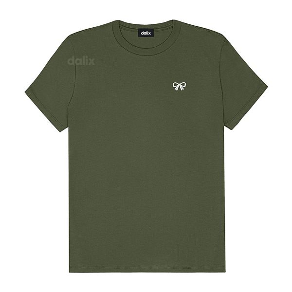 

Женская футболка с бантом Dalix, Military Green