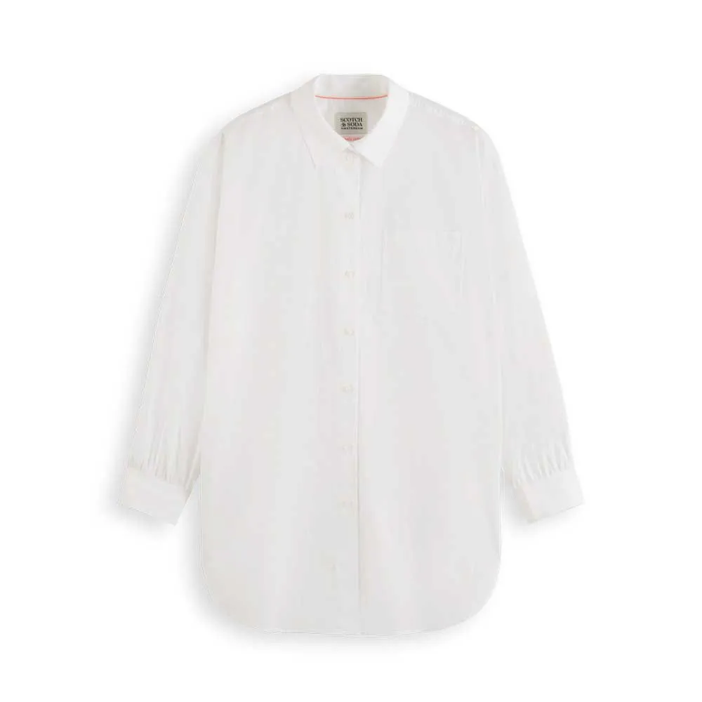 

Рубашка с длинным рукавом Scotch & Soda Extra Oversized, белый