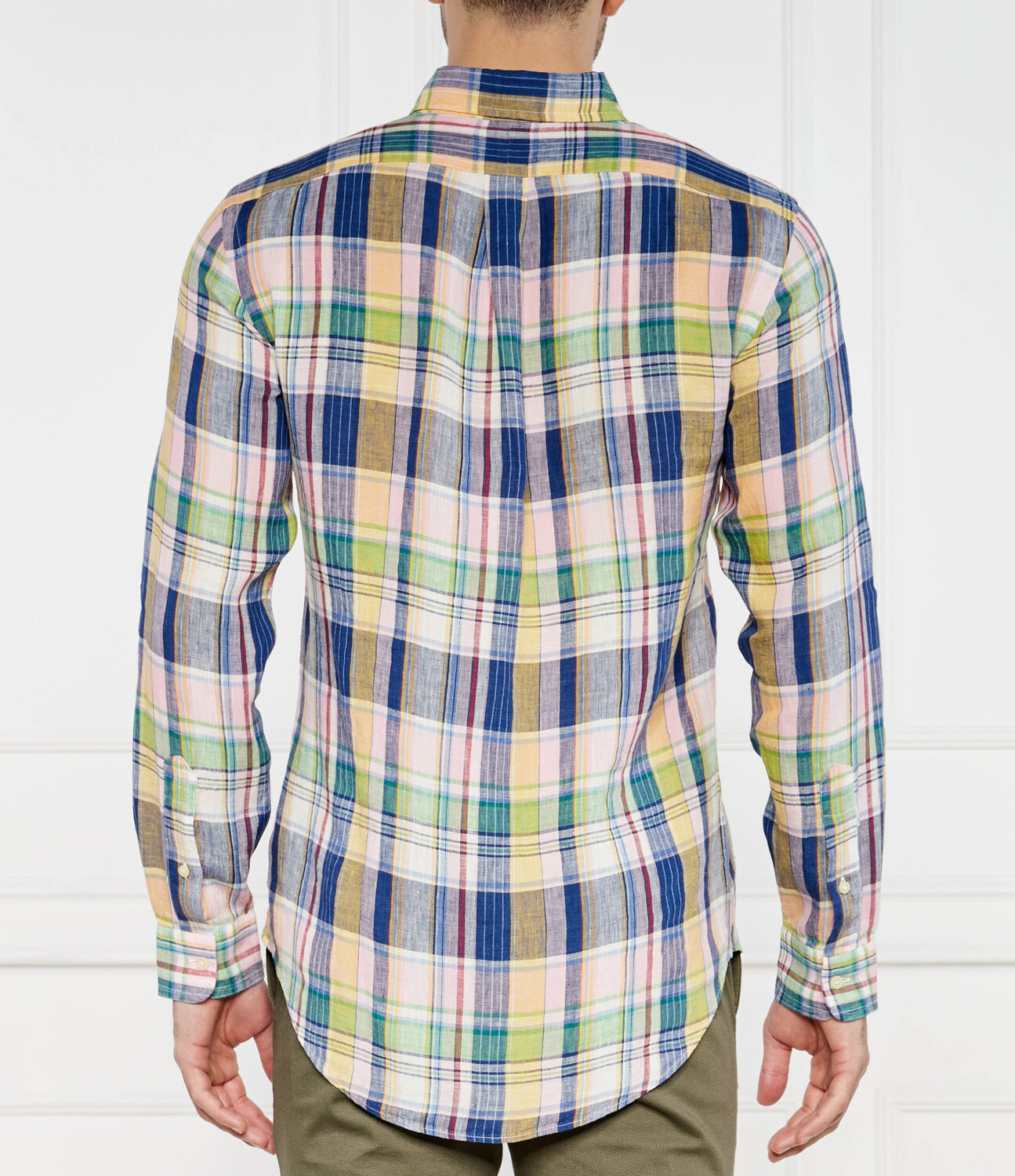 Льняная рубашка POLO RALPH LAUREN Custom fit, разноцветный — фото 4