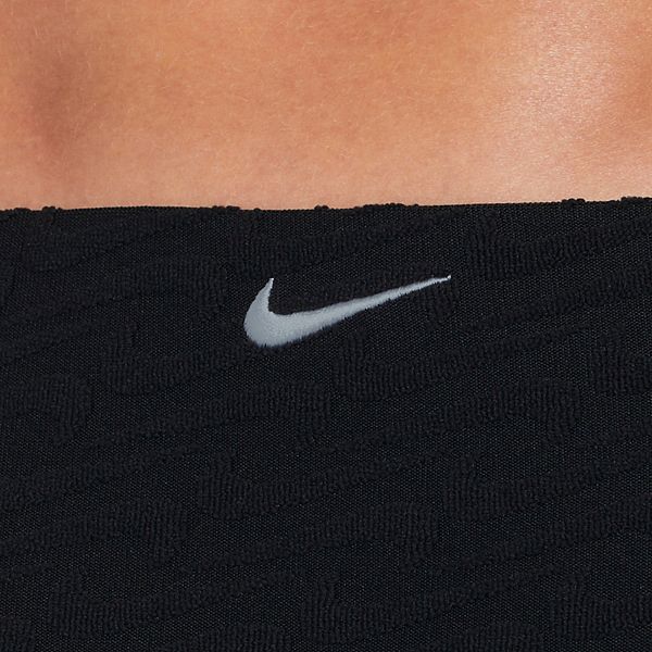 Женские плавки-хипстеры Swoosh Link Nike, Black — фото 4