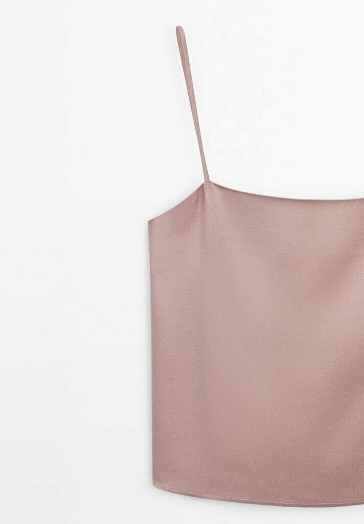 

Топ Strappy Massimo Dutti, светло-розовый