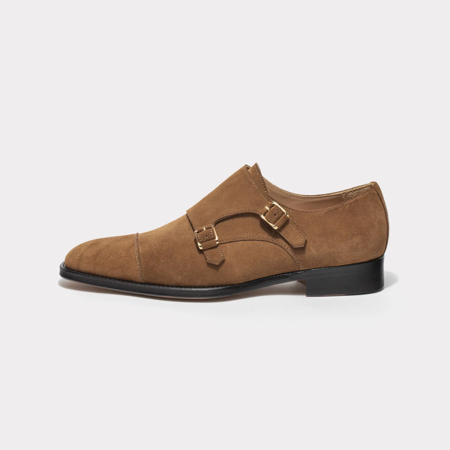 Мужские светло-коричневые туфли Double Monk Strap от Charlse Votum