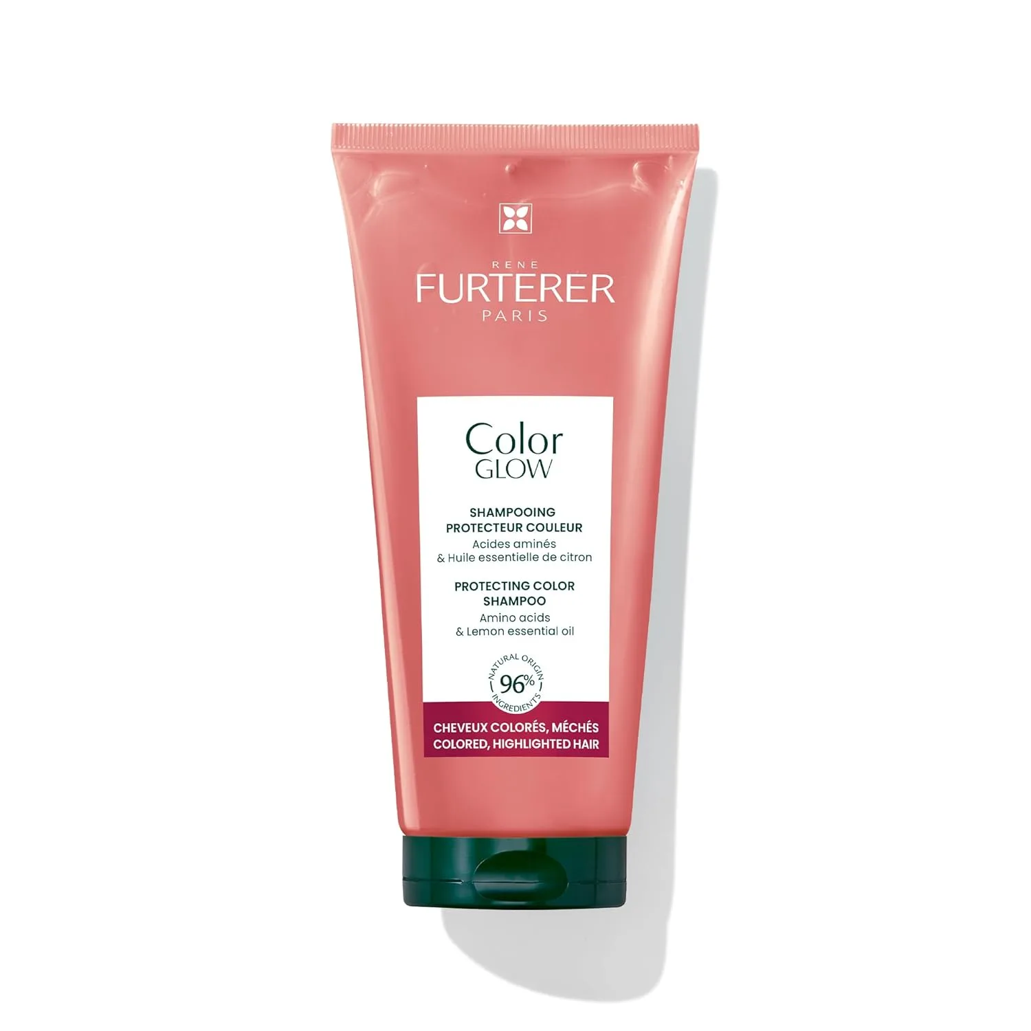 Шампунь для защиты цвета волос Rene Furterer Color Glow Protecting Color Shampoo - с аминокислотами и эфирным маслом лимона. 198 мл