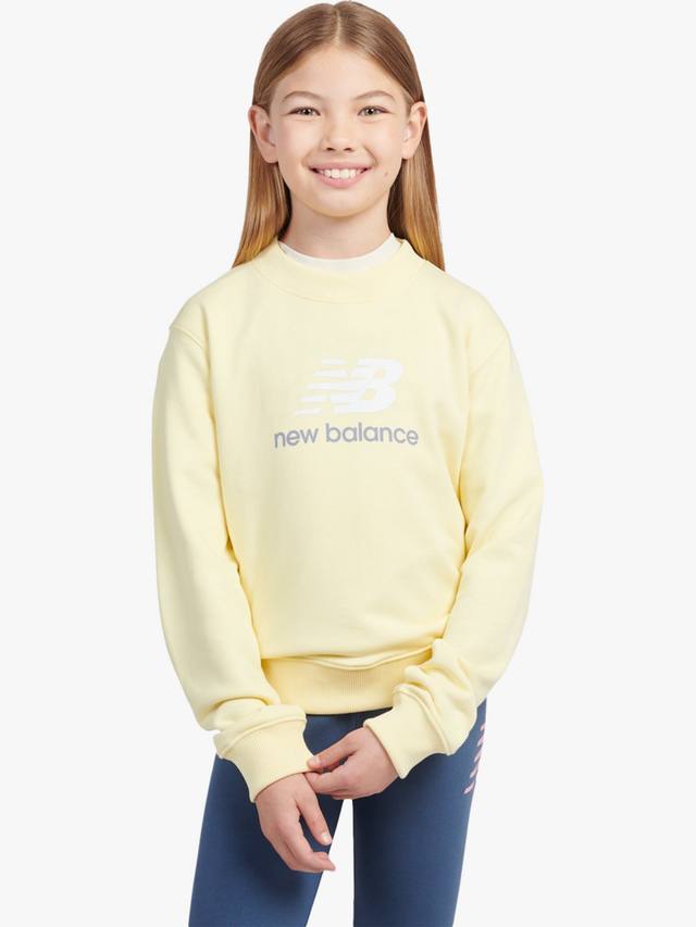 

Детский худи с логотипом из французского футера New Balance, Parchment