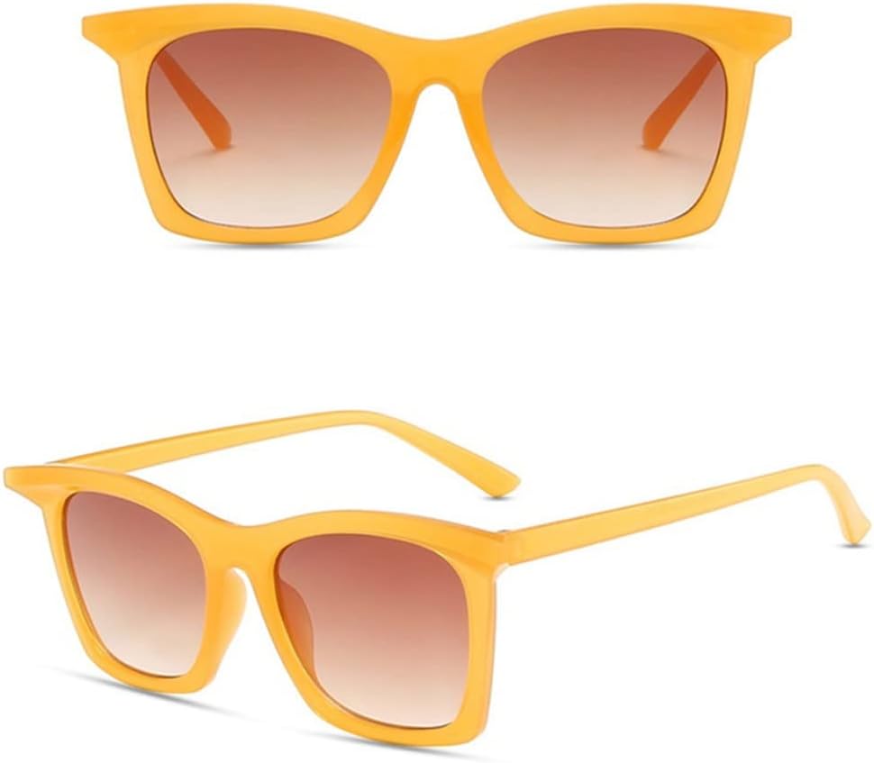 

Дизайнерские солнцезащитные очки «Кошачий глаз» для женщин, винтажные ретро-очки в форме кошки, солнцезащитные очки с защитой от УФ-излучения UV400 LANGSER, Orange Gradient Tea