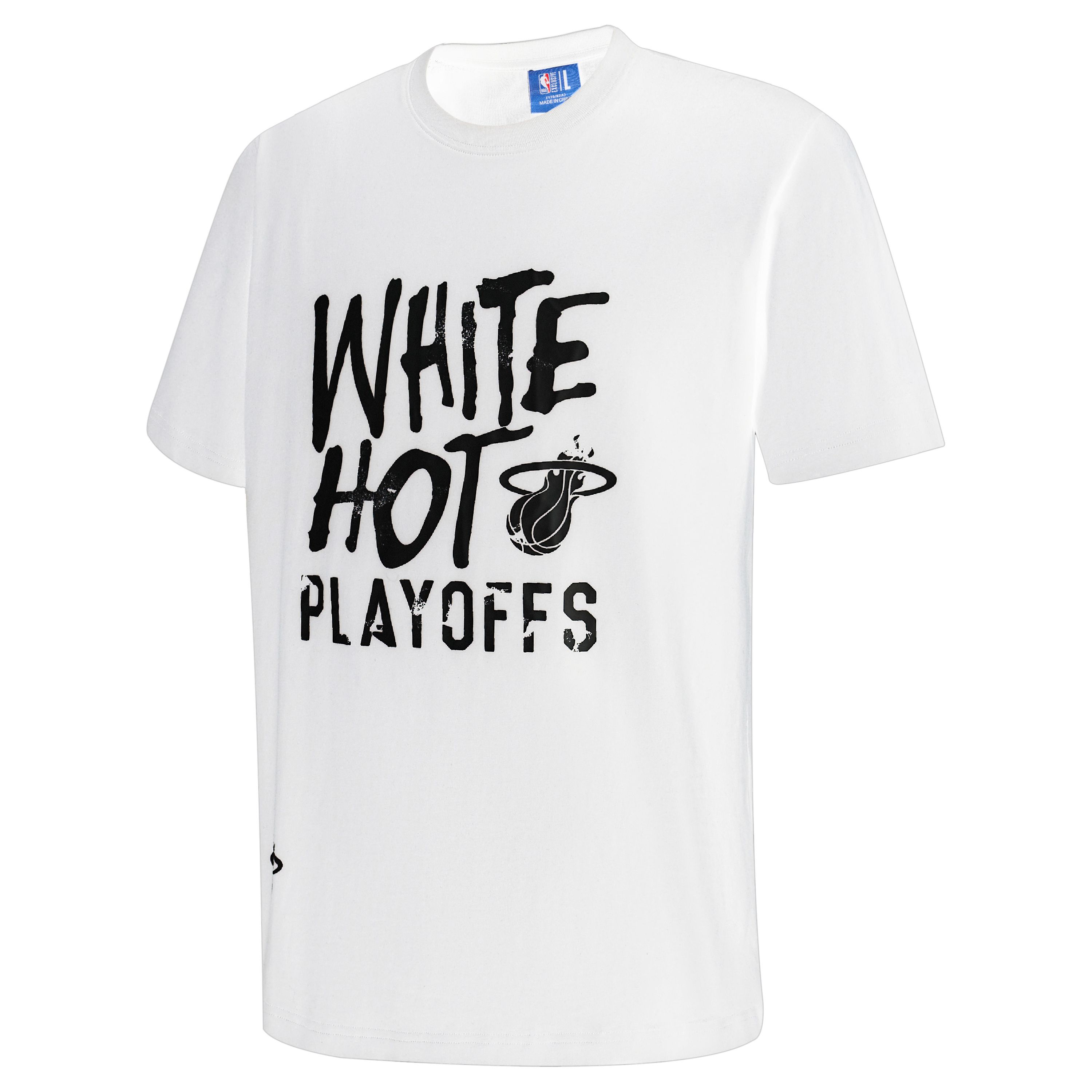 

NBA Футболка Miami Heat унисекс белая, Белый, NBA Футболка Miami Heat унисекс белая