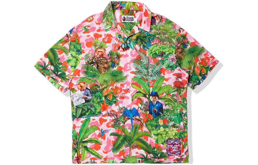 

Monkey47 X Bape Рубашка Мужская A Bathing Ape, синий