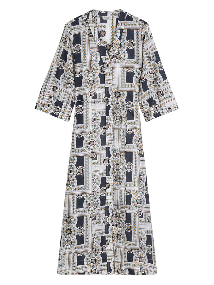 

Длинное платье Marc O'Polo, темно-синий/белый