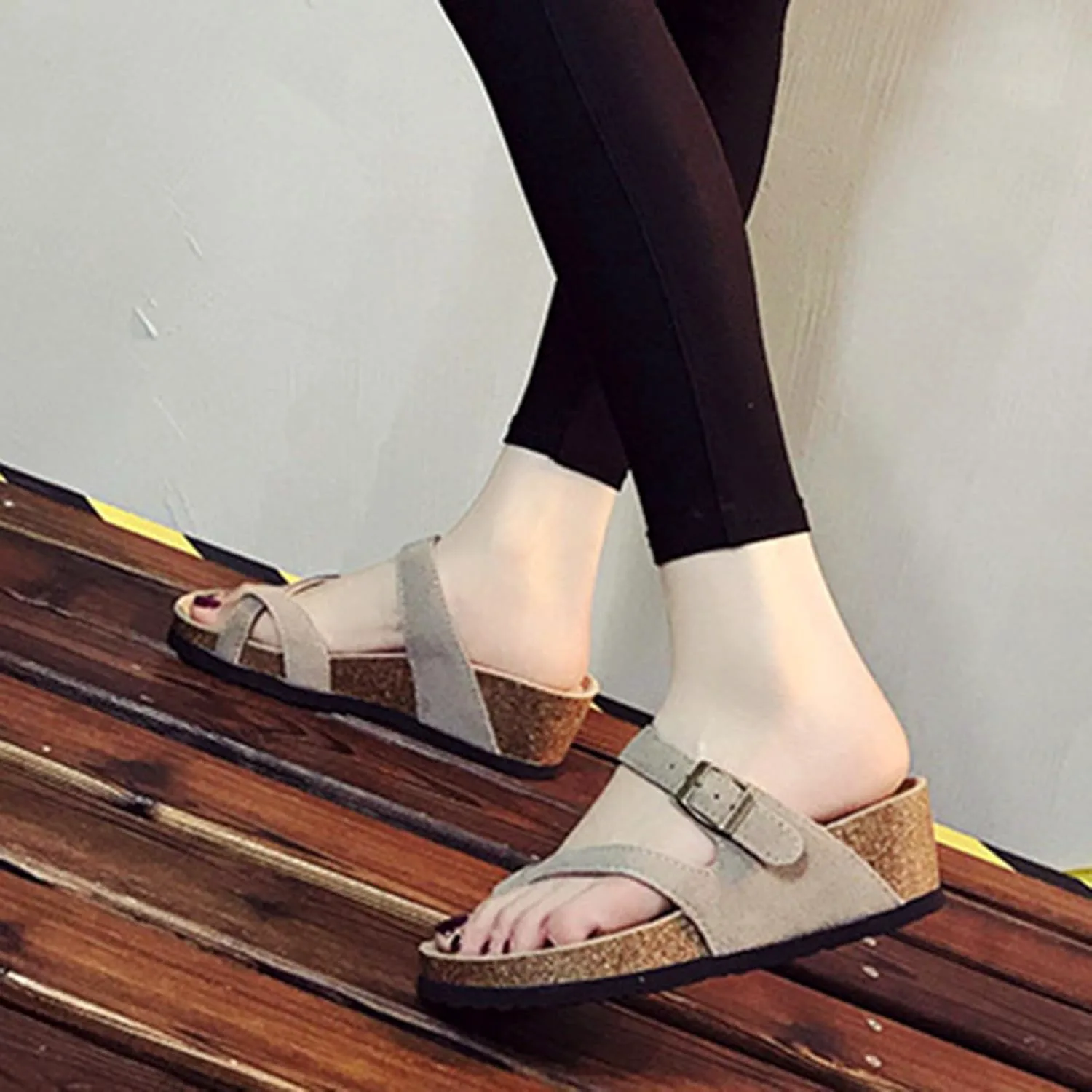 Ladies Summer Plantar Fasciitis Wedge Slippers/Comfy Orthopedic Toe Ring Travel Flip Flops/Casual Orthopedic Beach Сандалии WCXTY — фото 2