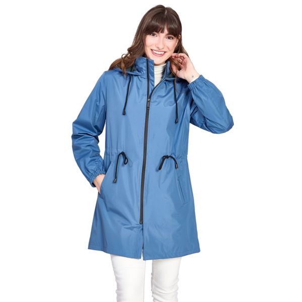 

Женская легкая ветровка с капюшоном Anorak Nine West, цвет french blue