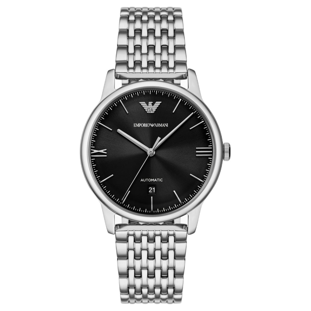 

EMPORIO ARMANI Часы Automatic Stainless Steel Watch, Black Dial