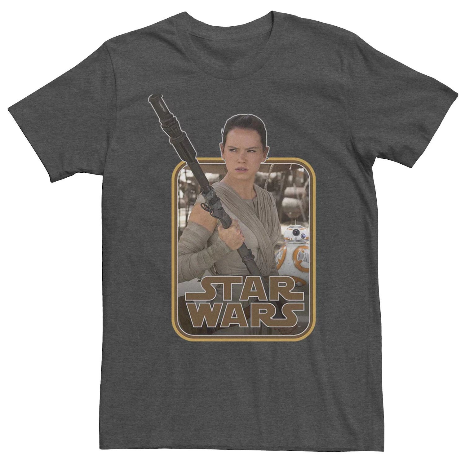 

Мужская футболка с логотипом Star Wars Rey Staff Licensed Character