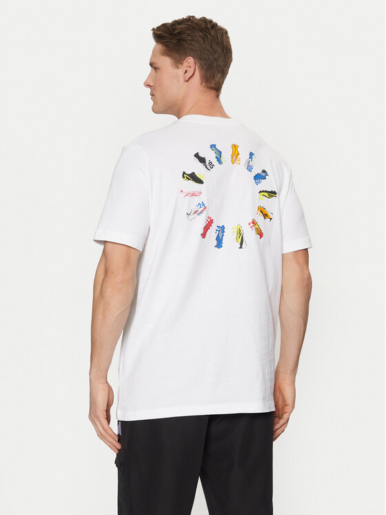 Футболка обычного кроя F50 History Graphic JD8219 Adidas, белый — фото 3