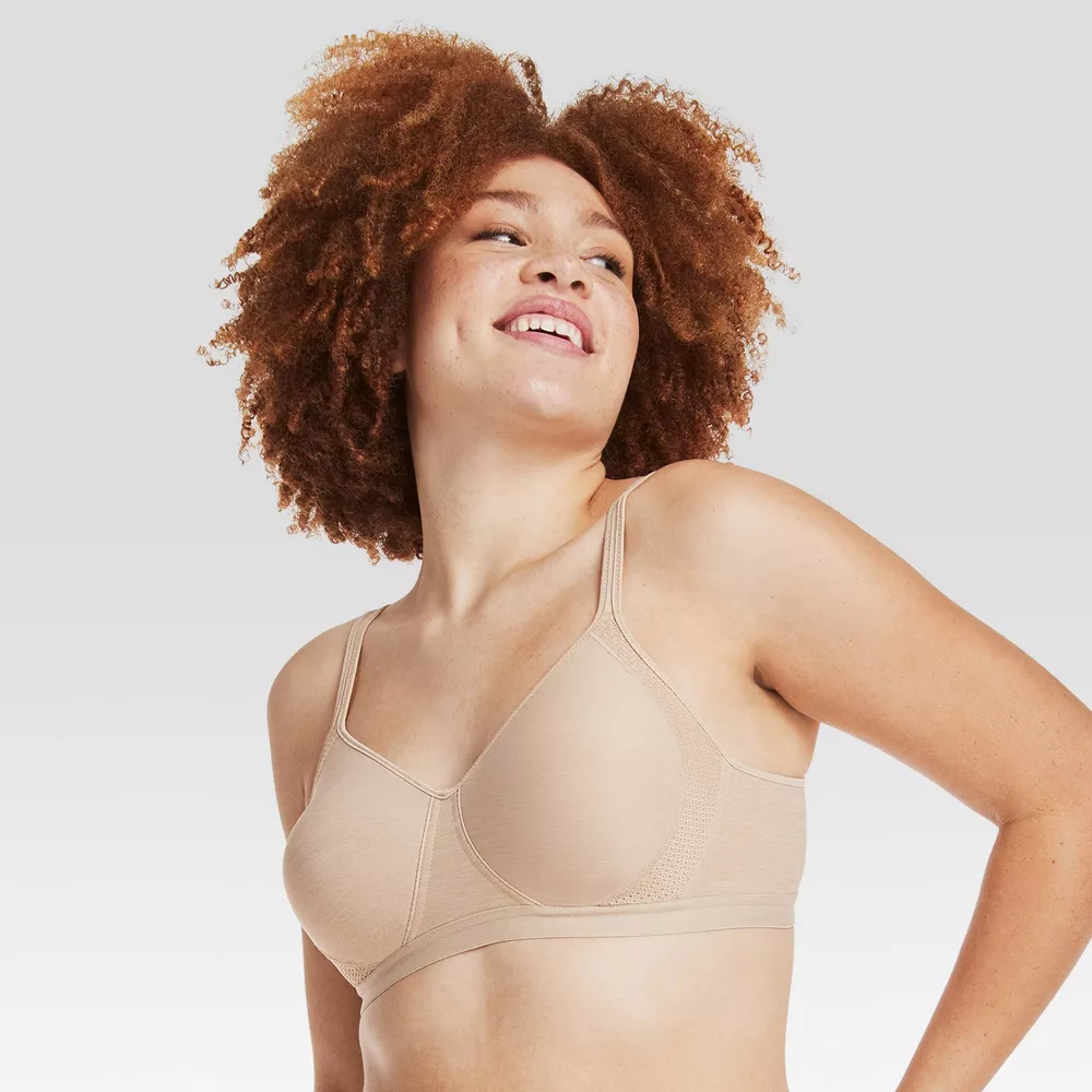 

Женский бюстгальтер Hanes Xtemp Foam Wirefree G507, цвет Beige