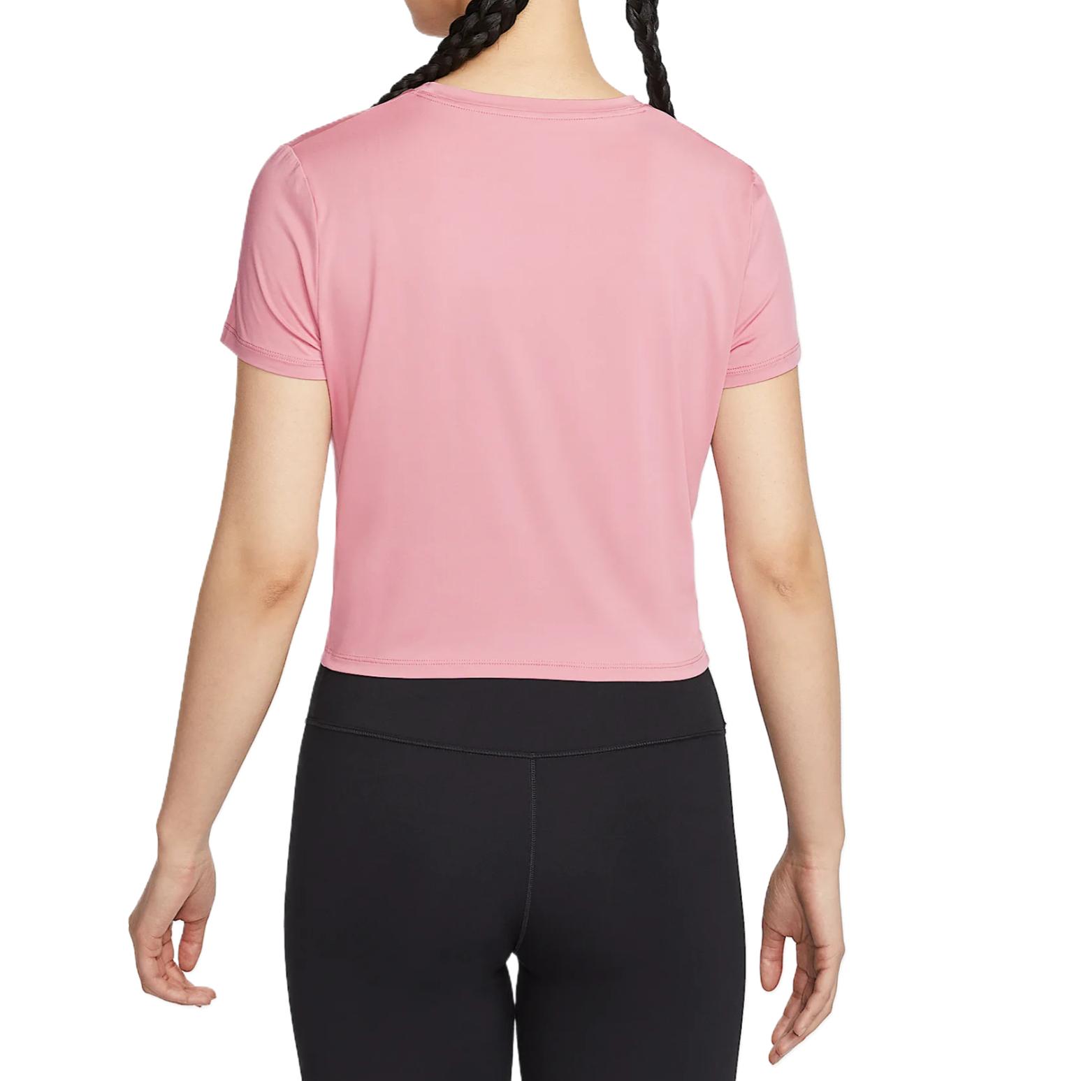 Nike Футболка Dri Fit Regular женская Element Pink/Black — фото 4
