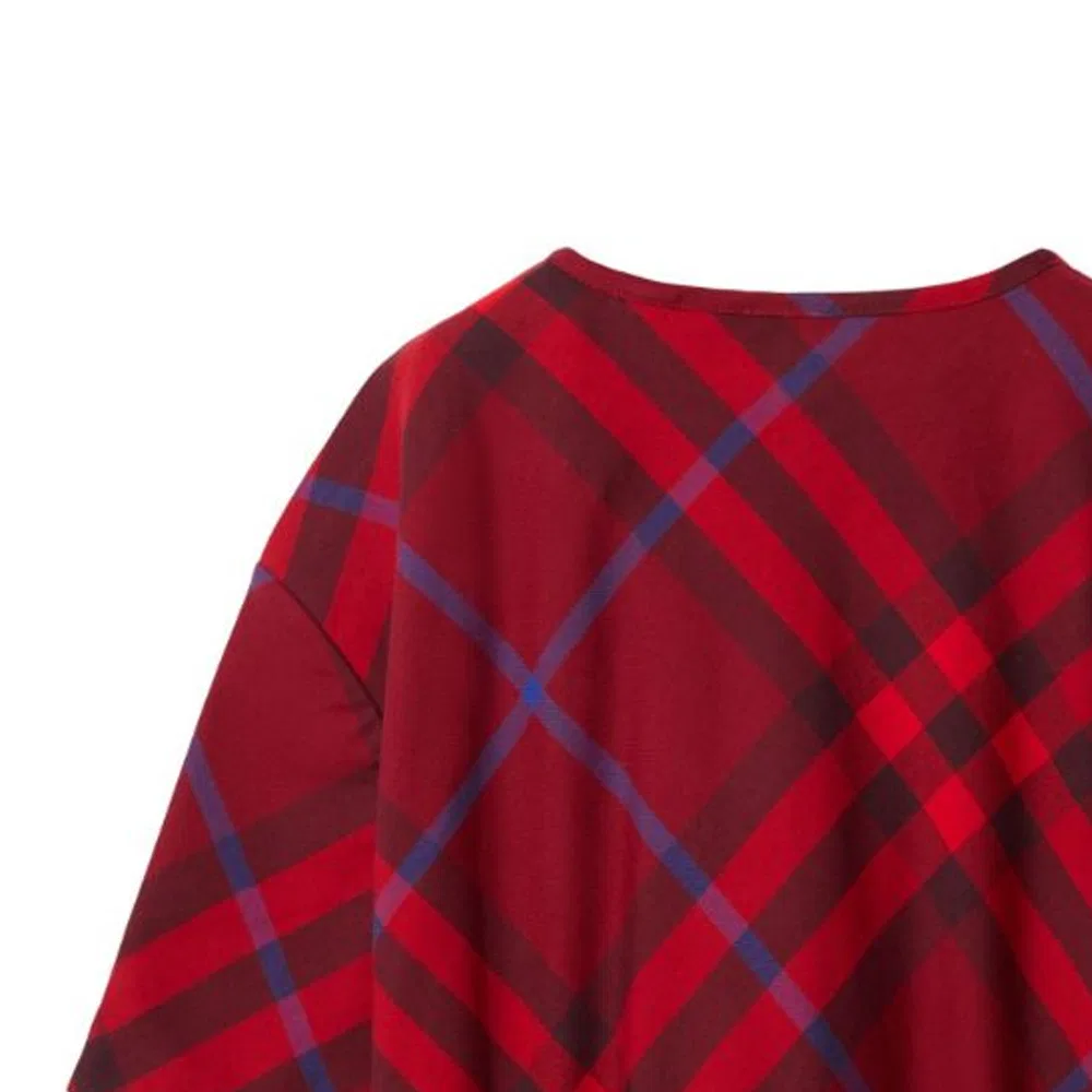 Рубашка Burberry Kids' Red с полосками — фото 4