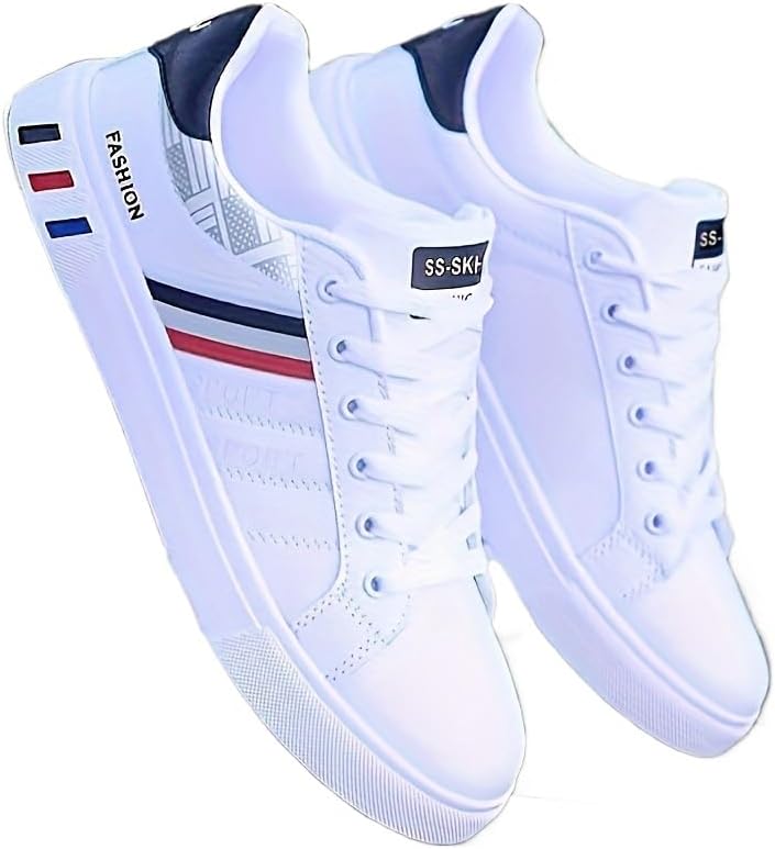 

Мужские дышащие кроссовки на шнуровке с хорошим сцеплением, удобная обувь для активных мужчин Hhhchpm, белый/черный